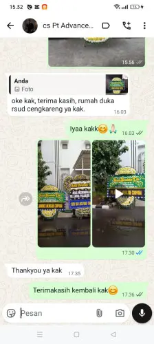 Testimonial Papan Bunga Pernikahan bojongloa