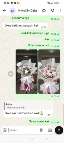 Testimonial Buket Bunga bojongloa