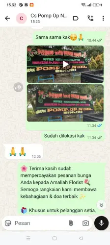Testimonial Papan Bunga bojongloa