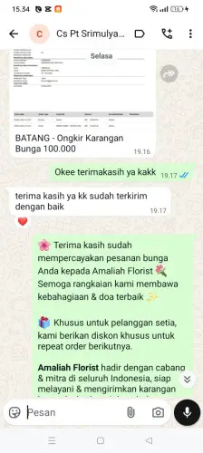 Testimonial Papan Bunga bojongloa